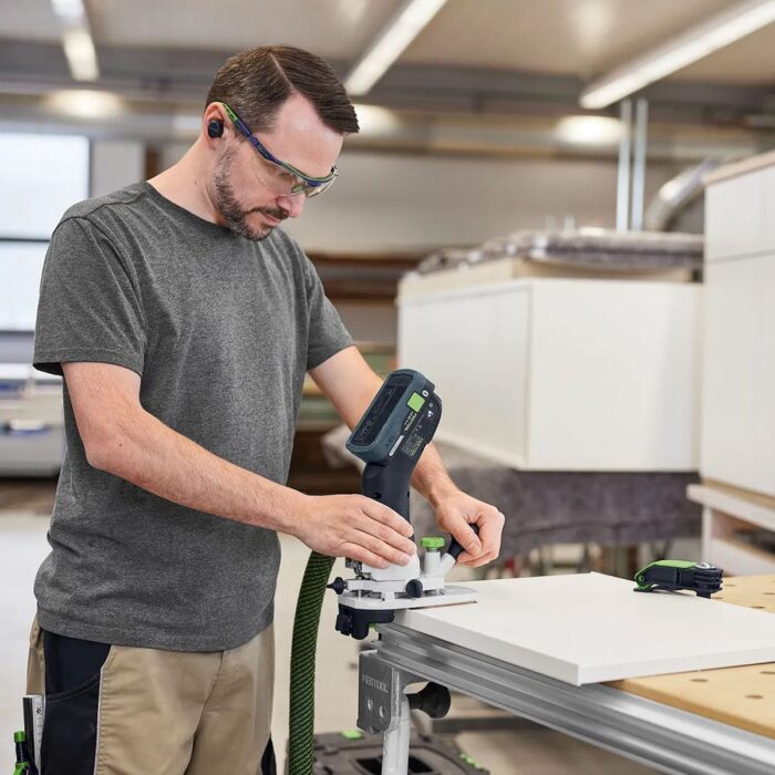 Festool MFKC 700 KA EB-Basic 18V Brushless Module Edge Router with 1 x 8.0Ah Battery Charger & Case - Image 9