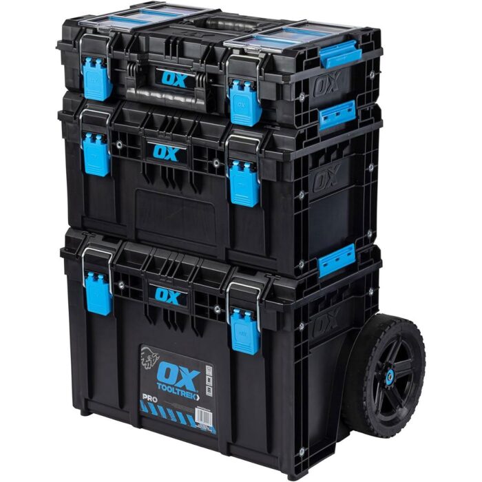 OX ToolTrek Pro Modular Storage System 3 Piece Set Heavy Duty with Wheeled OX-P600703 - Image 7