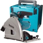 Makita SP6000J/1 110V 165mm Plunge Saw In Case + 2 x Guide Rail Connector Bar With Blade & Clamp - Image 2