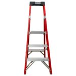 Excel Electricians Fibreglass Platform Step Ladder 3 Tread 1.34m EN131 - Image 3