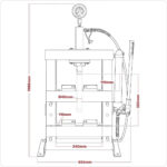 Sealey YK10B Hydraulic Bench Type Press 10 Tonne - Image 4