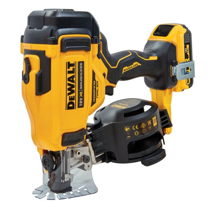 Dewalt DCN45RND2 18V XR Brushless Roofing Coil First Fix Nailer with 2 x 2.0Ah Battery & Charger In Case - Image 3