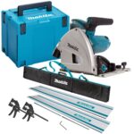 Makita SP6000J/1 110V 165mm Plunge Saw With 2 x Rails, Connector Bar, Clamp & Bag