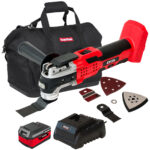 Excel 18V Oscillating Multi Tool with 1 x 4.0Ah Battery Charger & Bag
