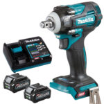 Makita TW004GZ 40V Brushless 1/2" Impact Wrench with 2 x 2.5Ah Battery & Charger