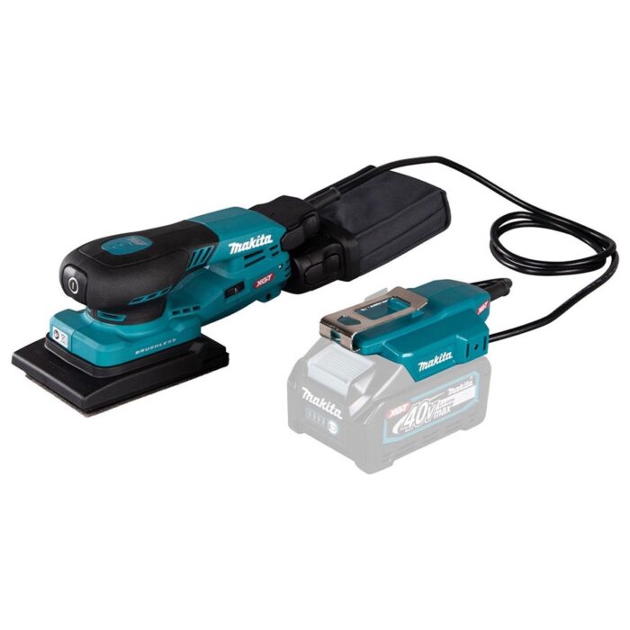 Makita BO005CGZ 40V XGT 80 x 130mm Brushless Orbital Sander with 1 x 4.0Ah Battery Charger & Bag - Image 2