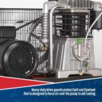 Sealey SAC55075B 500L Belt Drive Air Compressor with Cast Cylinders 415V/32A - Image 5