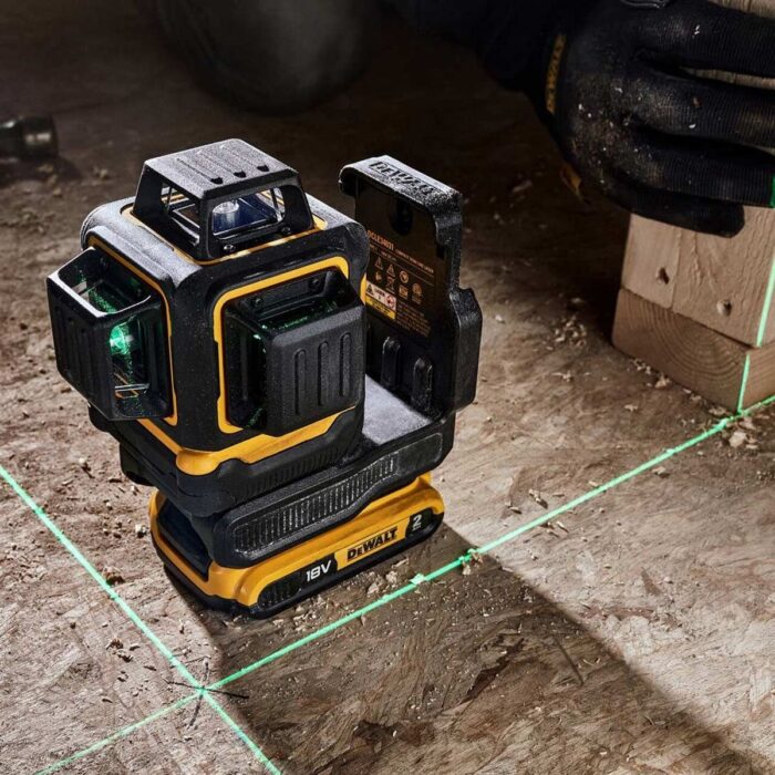 Dewalt DCLE34031D1 18V Compact 3 x 360 Green Laser with 1 x 2.0Ah Battery, Charger & Case - Image 8