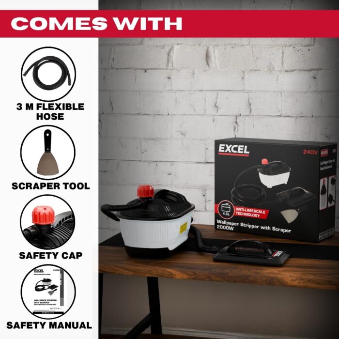 Excel 2000W Electric Wallpaper Steamer Stripper 240V - Image 7
