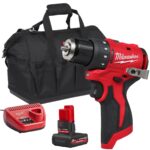 Milwaukee M12BLDDRC-0 12V Brushless Drill Driver with 1 x 5.0Ah Battery Charger & Bag