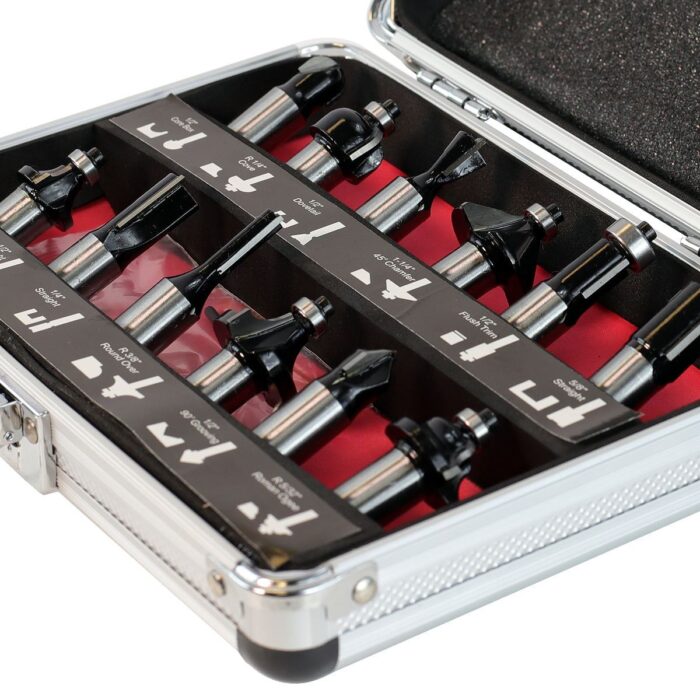 Excel 1/2in Shank TCT Router Cutter Bit 12 Piece Set - Image 2