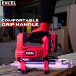 Excel 18V Cordless Grease Gun with 2 x 5.0Ah Battery Charger & Bag - Image 6