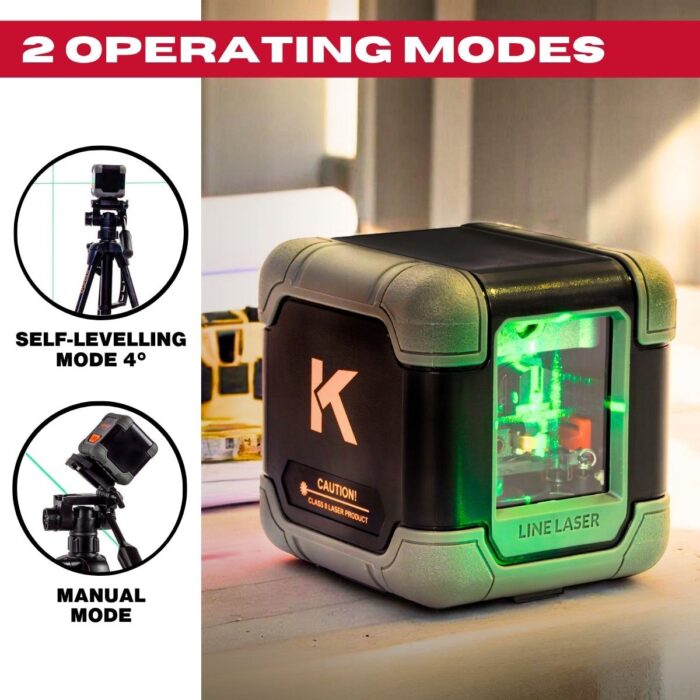 Kendo 20m Self-Levelling Laser Level with 360° Bracket - Image 3