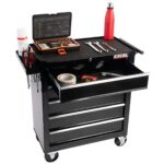 Excel 14 Drawers Tool Chest Storage Roller Cabinet Black - Image 4