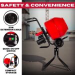 Excel 134L Portable Cement Mixer 240V/370W with Wheels - Image 5