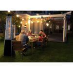Sealey DG98 Dellonda Black/Stainless Steel Pyramid Gas Outdoor Patio Heater 13kW - Image 5