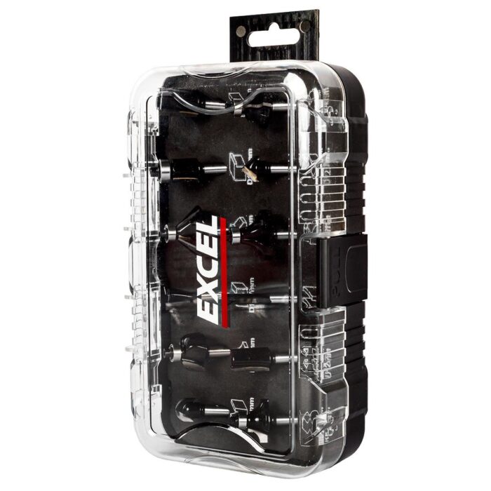 Excel 1/4in Shank TCT Router Cutter Bit 12 Piece Set - Image 4