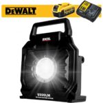 Excel 18V/240V LED Work Light 6500 Lumens with Dewalt 1 x 4.0Ah Battery & Charger