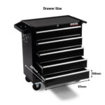 Excel 14 Drawers Tool Chest Storage Roller Cabinet Black - Image 12