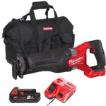 Milwaukee M18ONEFSZ-0 M18 FUEL 18V ONE-KEY Sawzall with 1 x 2.0Ah Battery Charger & Bag