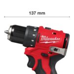 Milwaukee M12BLDDRC-0 12V Brushless Drill Driver with 1 x 2.0Ah Battery Charger & Bag - Image 3