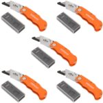 Kendo Multi-Purpose Folding Knife 5 Piece with 25 Piece Blade