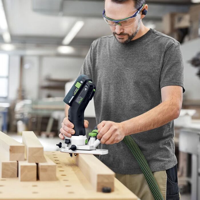 Festool MFKC 700 EB-Basic 18V Brushless Module Edge Router with 1 x 8.0Ah Battery Charger & Case - Image 8