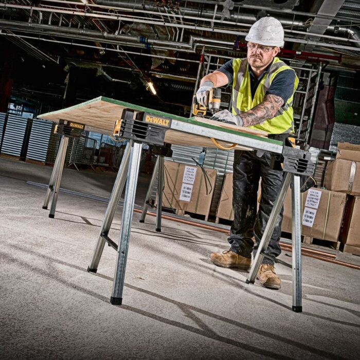 DeWalt DWST1-75676 Folding Full Metal Sawhorse Twin Pack 1-75676 - Image 6