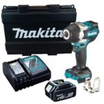 Makita DTW700RT 18V LXT Brushless 1/2" Impact Wrench with 1 x 5.0Ah Battery, Charger & Case
