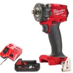 Milwaukee M18FIW2F12-0 18V Brushless 1/2" Impact Wrench with 1 x 2.0Ah Battery & Charger