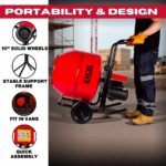 Excel 134L Portable Cement Mixer 240V/370W with Wheels - Image 6
