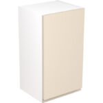 Kitchen Kit Flatpack J-Pull Kitchen Cabinet Wall Unit Ultra Matt Cashmere 400mm