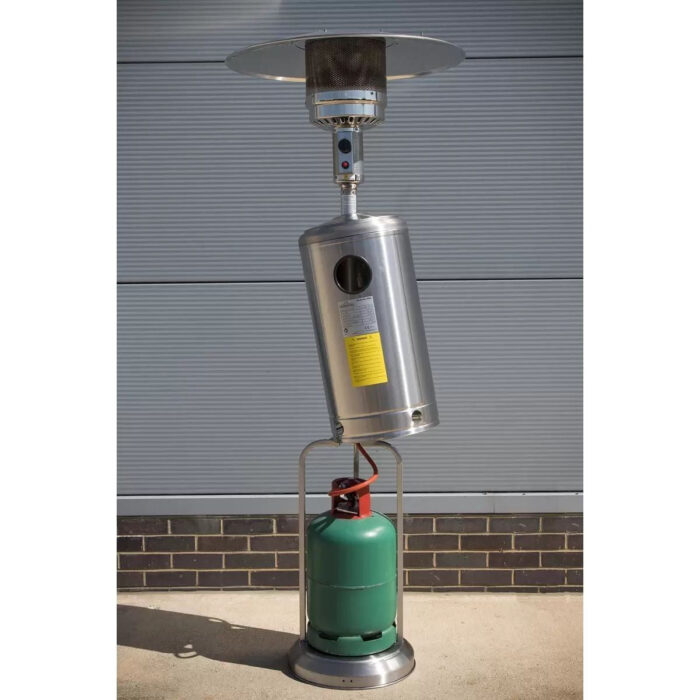 Sealey DG2 Dellonda Commercial & Domestic Outdoor Garden Gas Patio Heater Stainless Steel 13kW - Image 2