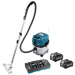 Makita VC003GLD22 40Vmax XGT Brushless L-Class Dust Extractor With 2 x 2.5Ah Battery & Charger