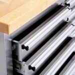 Excel 72" 10 Drawer Stainless Steel Roller Cabinet & Heavy Duty Workbench - Image 7