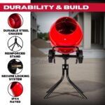 Excel 134L Portable Cement Mixer 240V/370W with Wheels - Image 4