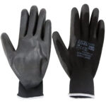 Excel Durable Grip Working Gloves Black Size L Pack of 12 - Image 3