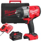 Milwaukee M18FHIW2F12-0X 18V FUEL Brushless 1/2" Impact Wrench with 1 x 6.0Ah Battery Charger & Case