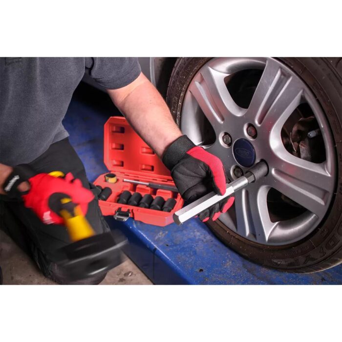 Sealey SX272 Locking Wheel Nut Removal Set 10 Piece - Image 4
