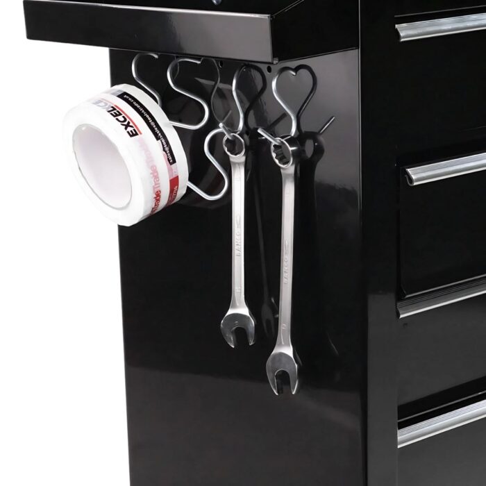 Excel 14 Drawers Tool Chest Storage Roller Cabinet Black - Image 9