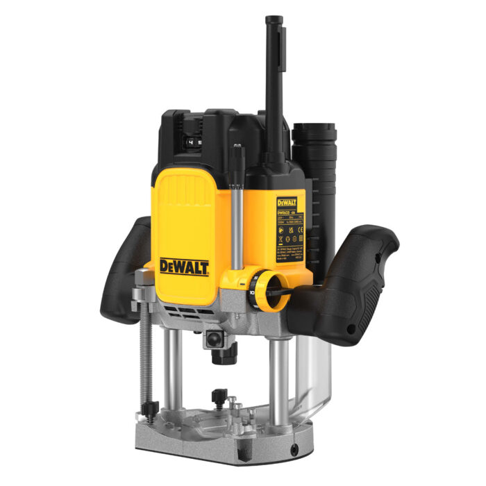Dewalt DWE625KT 1/2in Plunge Router 2300W 240V with 1/2" 12 Piece Cutter Set - Image 4