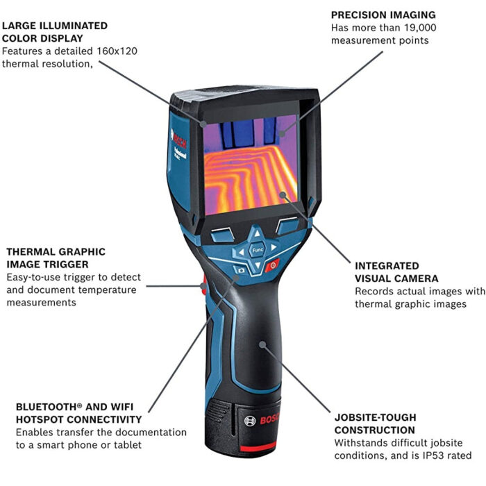 BOSCH GTC400C 12V Max Connected Thermal Camera - GTC400C - Image 2