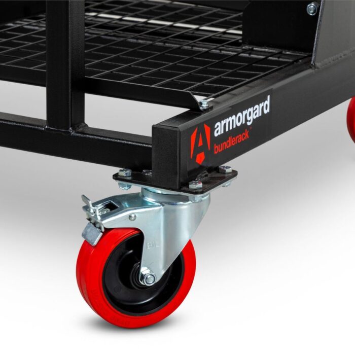Armorgard BR1 1-Tonne Mobile Bundle Rack 1560mm x 1010mm x 1030mm Versatile Storage Solution for Transport - Image 7