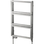 Aeon Fatih Designer Towel Warmer 830 x 500mm Btu 1527 Brushed Stainless Steel