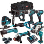 Makita DLXT4T9068 18V 9 Piece Power Tool Kit with 3 x 5.0Ah Battery & Charger