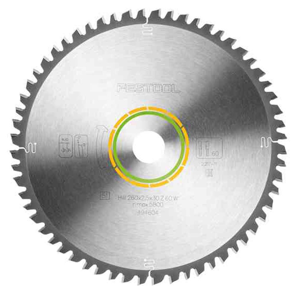 8b4ce36d-d724-41b1-8129-d8469bf602fc Festool 260mm x 2.5mm x 30mm 60T Wood Universal Saw Blade - 494604 - Image 1