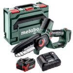 Metabo MS 18 LTX 15 18V 150mm Pruning Saw with 1 x 8.0Ah Battery Charger & Metabox