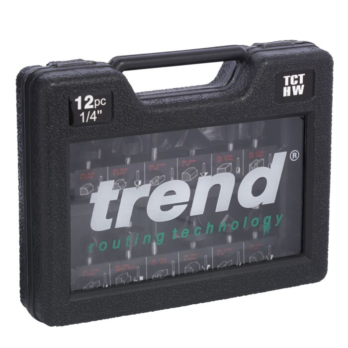 Trend 1/4" Router Cutter Set 12 Piece SET/SS8X1/4TC - Image 2