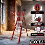Excel Electricians Fibreglass Platform Step Ladder 4 Tread 1.57m EN131 - Image 9