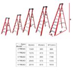 Excel Electricians Fibreglass Platform Step Ladder 5 Tread 1.81m EN131 - Image 15